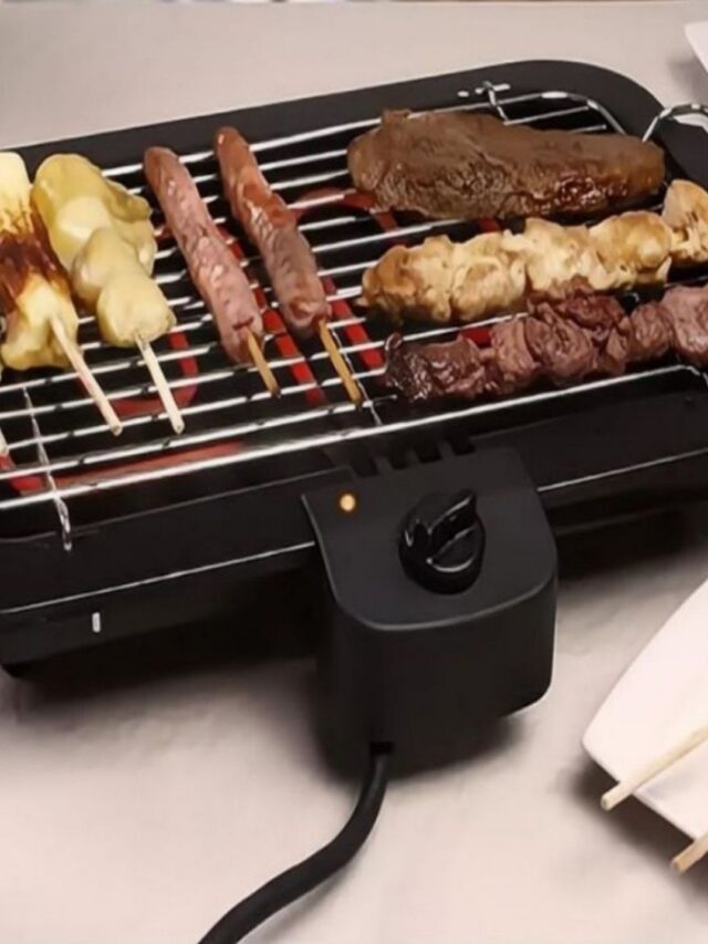 Churrasqueira Elétrica com grelha antiaderente