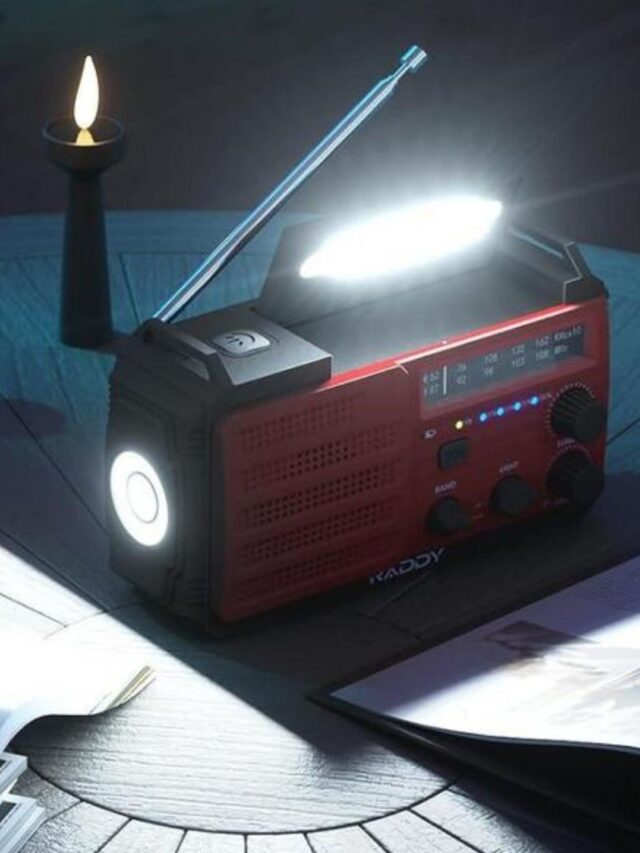Rádio de Emergência com carregador solar para celular