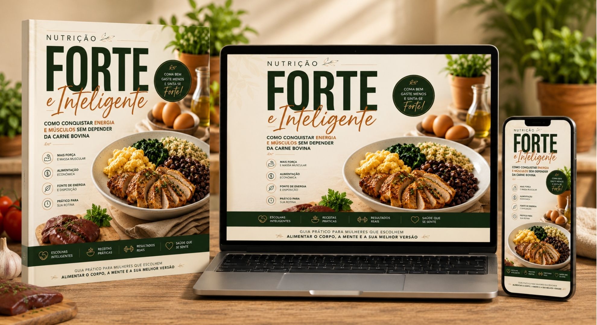 Nutrição Forte e Inteligente: Como Conquistar Energia e Músculos sem Depender da Carne Bovina