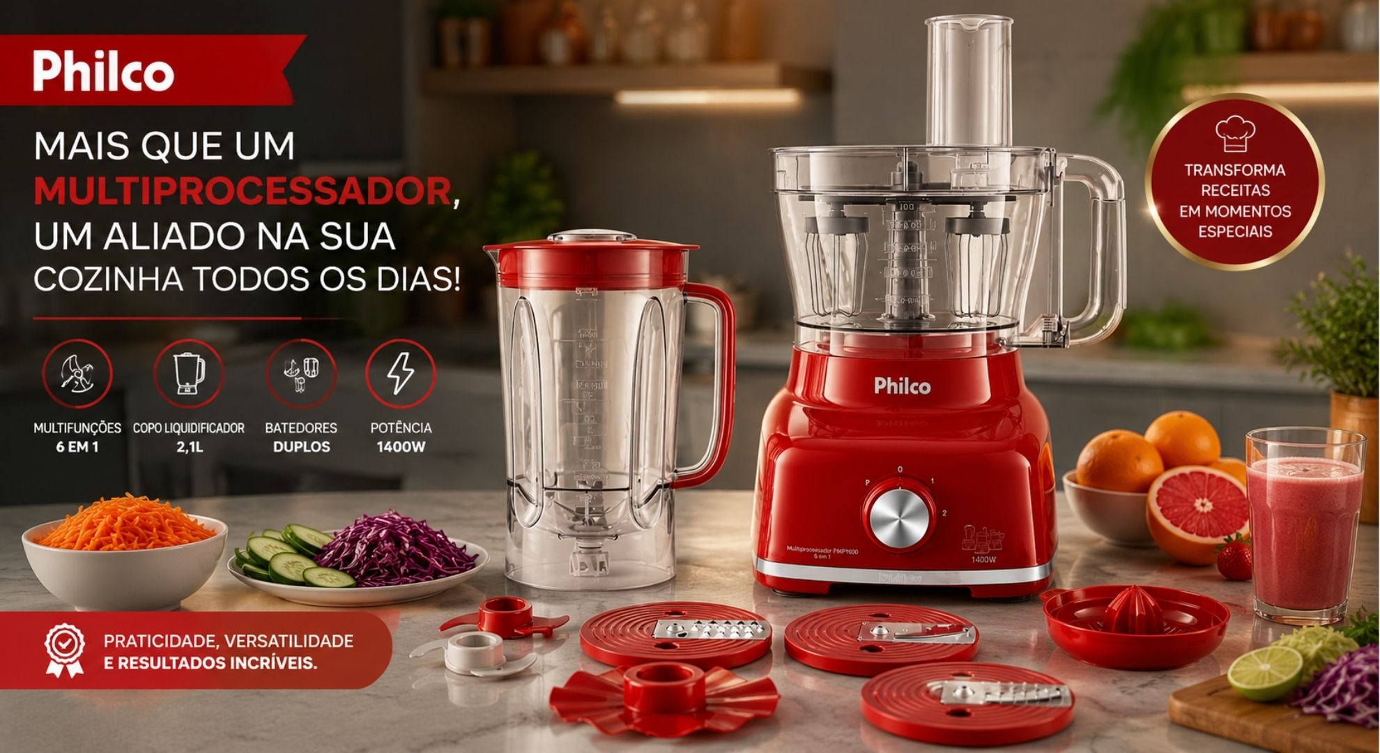 Multiprocessador Philco PMP1600V – 1700w