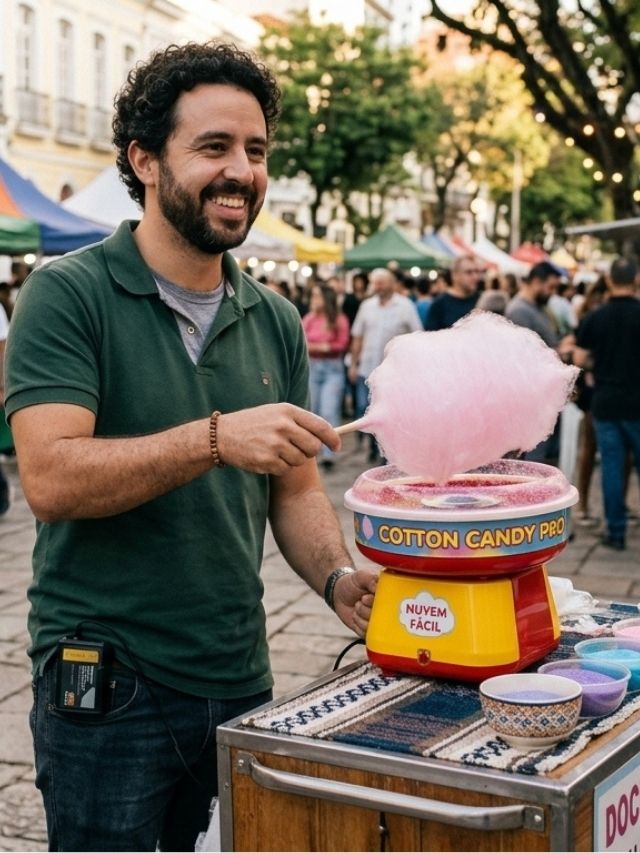Melhor Máquina de Algodão Doce portátil