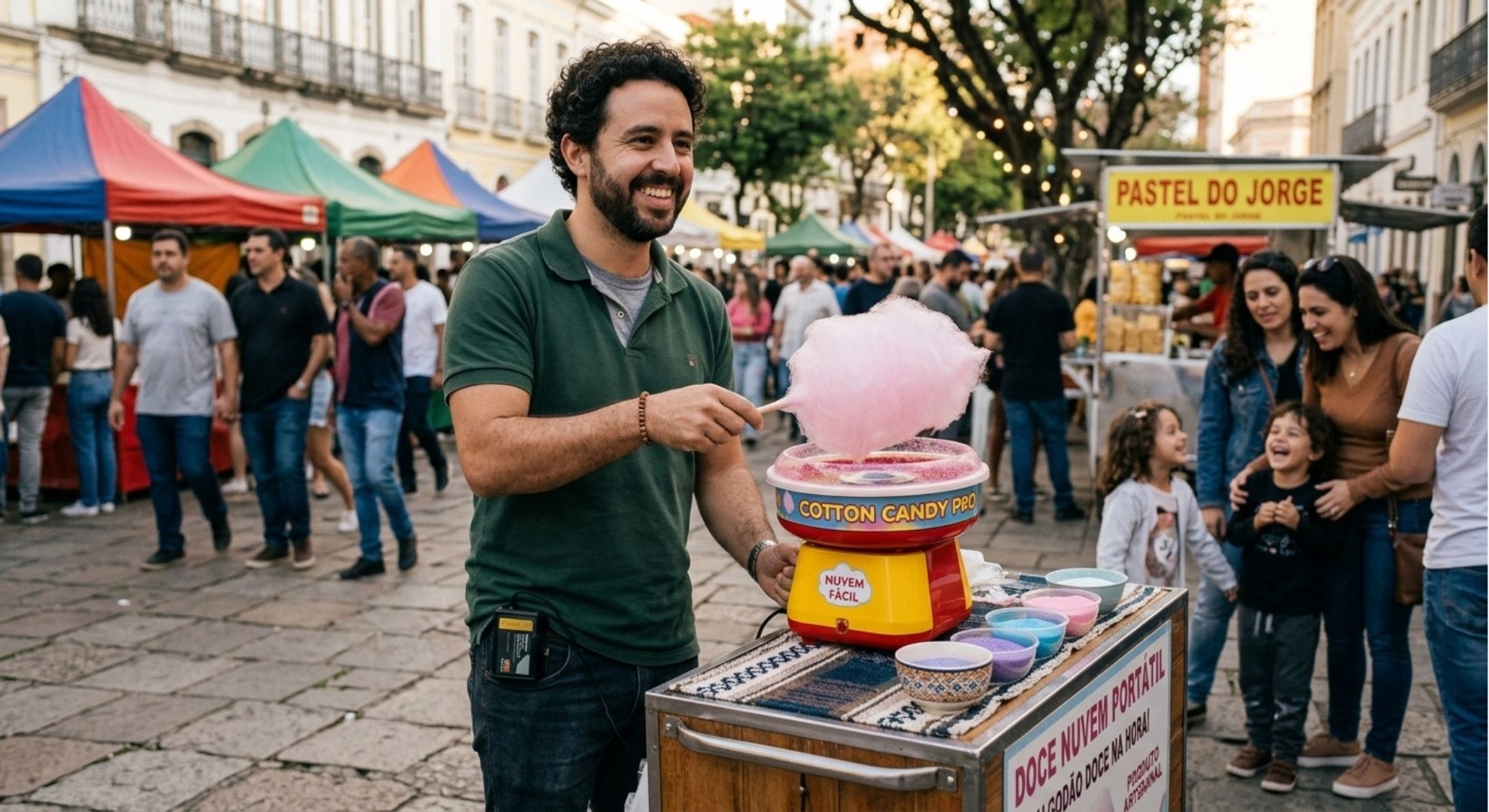 Melhor Máquina de Algodão Doce portátil